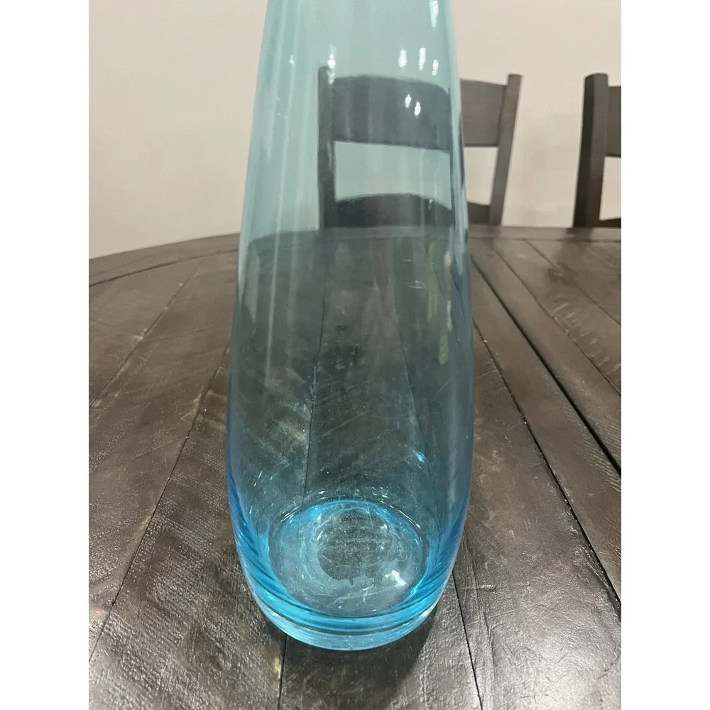Jonathon Adler Happy Chic Blue Glass Decanter Stopper MCM 15.5